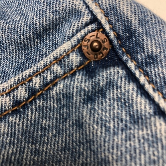 Vintage 505 Levi’s Cutoff Jean Shorts Sz 9 - Picture 13 of 14